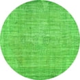thumbnail image 1 of Ahgly Company Indoor Round Abstract Green Contemporary Area Rugs, 5' Round, 1 of 1