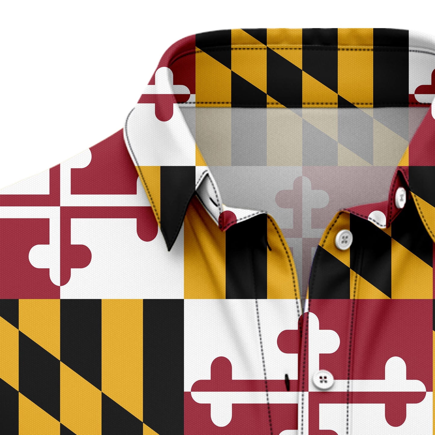 Maryland Flag Aloha Hawaiian Shirts