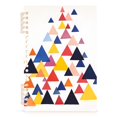 thumbnail image 7 of FORMRS 1-Subject Spiral Notebook 8" x 5" College Ruled 60 Refillable Sheet A5 Hard Cover, 2 Pack, White Abstract Triangles, 7 of 7