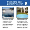 thumbnail image 5 of Solar Pool Cover Hot Tub Thermal Blanket Duty Floating Bubble Insulation Covers Swimming Pool Cover Film for Water Heating Can Be Cut for Inground Pools Hot Tubs SPA Insulating Solar Heating, 5 of 7
