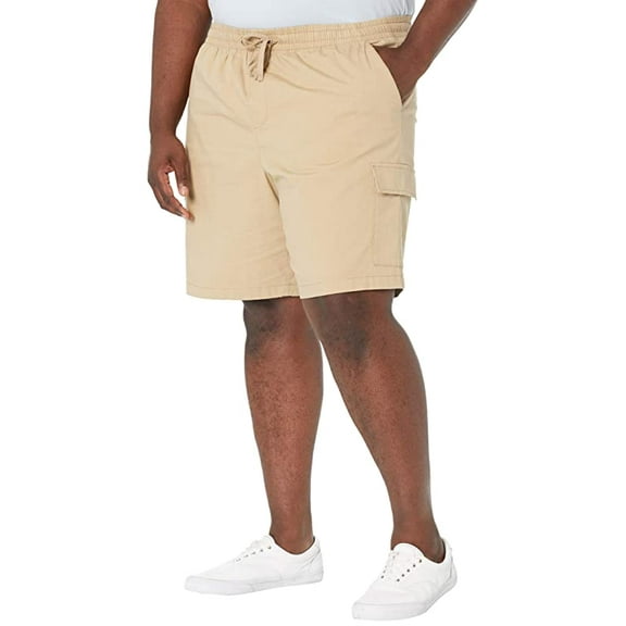 Nautica KHAKI Men's Big & Tall Big Tall 8" Classic Fit Cargo Shorts, US 1X