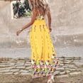 thumbnail image 4 of Enjoytime Sun Dresses For Women 2024 Women Fashion Summer Sexy Print Print Strap Mid Length Vacation Style Dress Slips For Women Dresses, 4 of 7