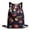 B, variant on Drawstring Backpack, Lightweight Storage Bag with Shoulder Straps Front Pocket Leaf Print Casual Sports Gym Travel Daily Use