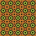 thumbnail image 1 of Ahgly Company Indoor Square Patterned Orange Gold Novelty Area Rugs, 7' Square, 1 of 6