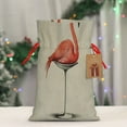 thumbnail image 5 of Pofeuu Flamingo Sitting On Chair Print Burlap Bags with Drawstrings Drawstring Gift Bags Pouch Bag for Thankgiving Birthday Party Gift Wrapping Treats and Party Favors-Medium, 5 of 9