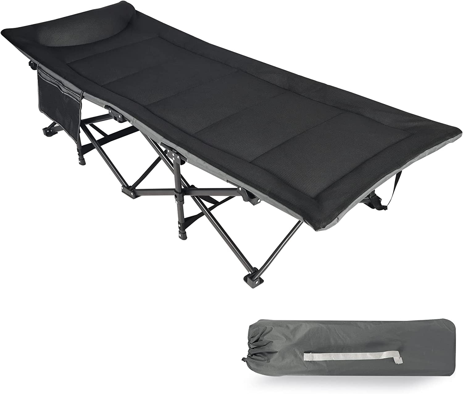 REDCAMP Padded Folding Camping Cot for Adults, Heavy Duty Sleeping Cot