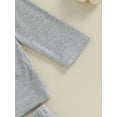 thumbnail image 6 of Bagilaanoe 2pcs Baby Boys Girls Clothing Sets Toddler Long Sleeve Ribbed Tops + Pants 3M 6M 12M 18M 24M 3T Kids Fall Casual Outfits, 6 of 9