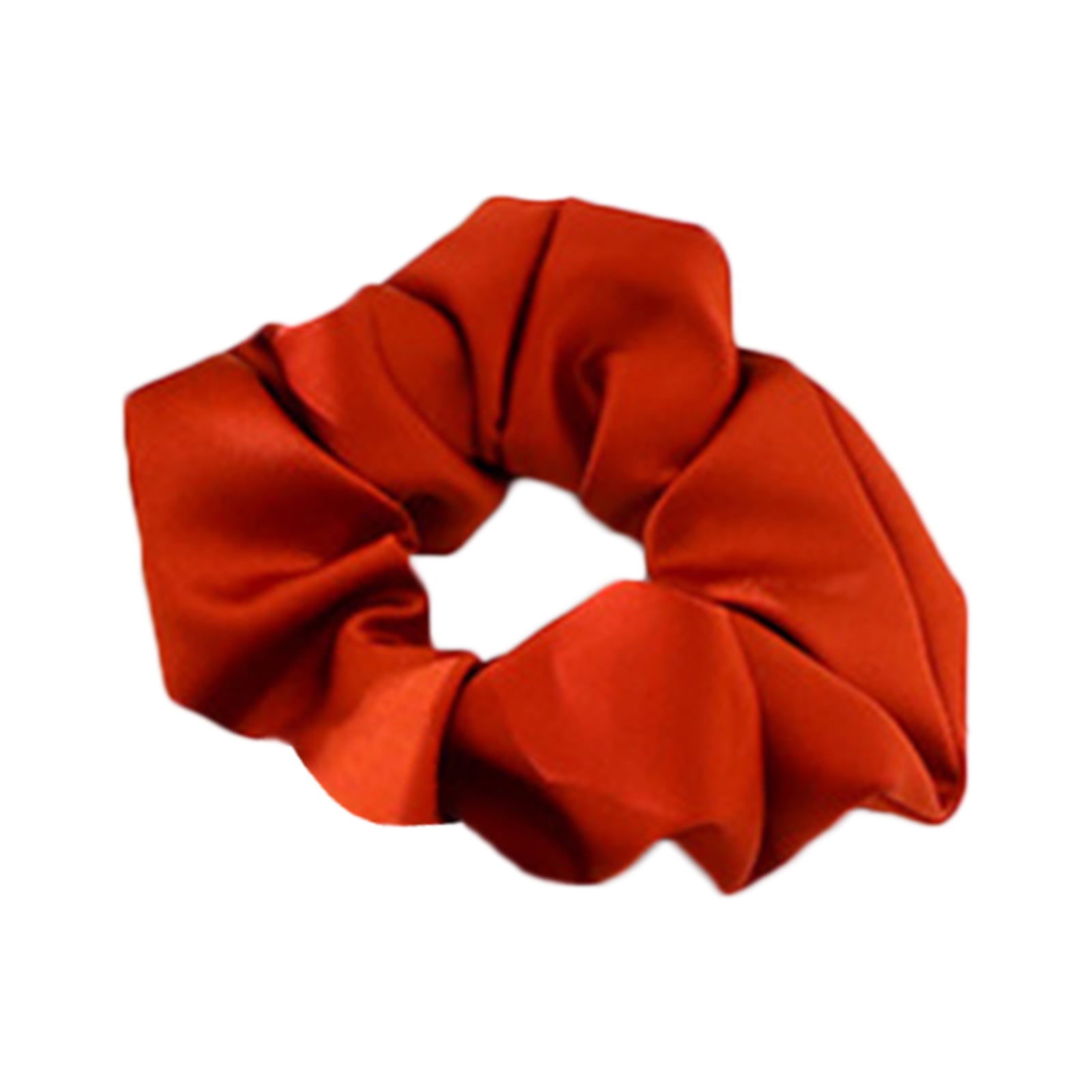 Details about / Women Girls Simple Satin Bright Color Hair Scrunchies Ponytail Holder Accessory