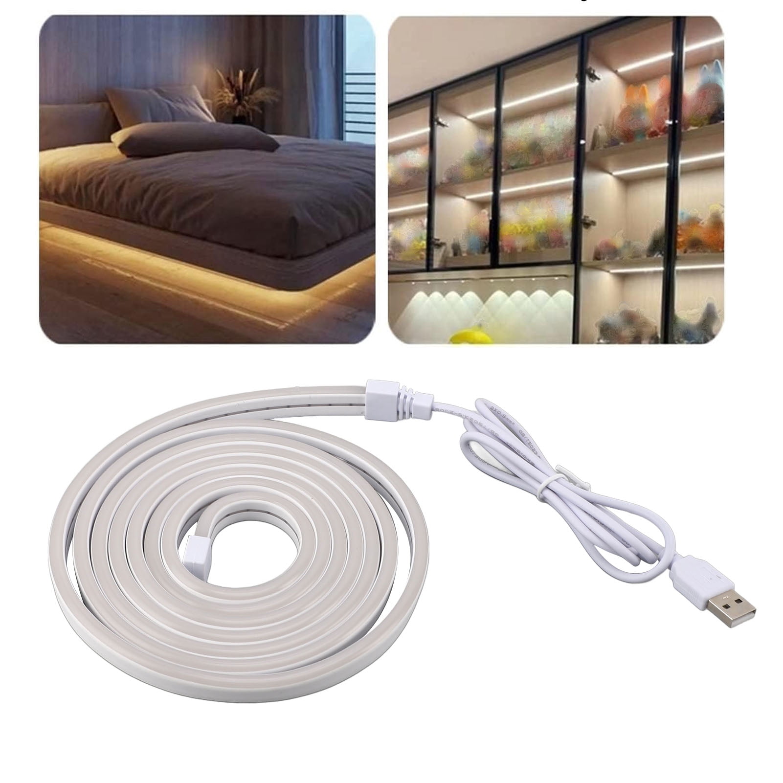 Neon Rope Light, LED Neon Light 6.5ft White Lighting  for Kitchen