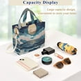 thumbnail image 5 of FORMRS Womens Corduroy Tote Bag Crossbody Shoulder Handbag with Pocket, Rolling Waves, 5 of 7