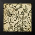 thumbnail image 2 of Greene, Taylor 15x15 Black Modern Framed Museum Art Print Titled - Floral Pattern I, 2 of 5
