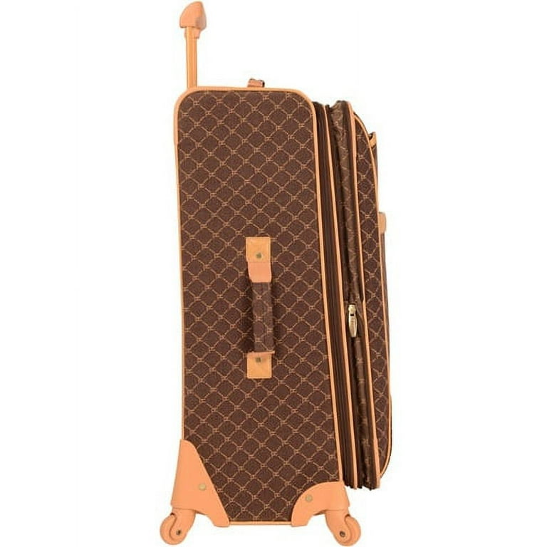 Pierre Cardin Signature Spinner Four Piece Luggage Set, Brown, One Size