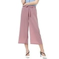 thumbnail image 4 of yillto Women Wide Leg Capris Pant Palazzo Dressy Casual Trousers Summer High Waist Lounge Capri Pants, 4 of 7