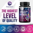 thumbnail image 4 of Calcium 1200 mg with Vitamin D3 - Bone Health Supplement, Vitamin D & Calcium Supplements for Women & Men - Bone Strength, Teeth & Immune Support, Nature's Calcium Pills, Bottled in USA - 240 Tablets, 4 of 10