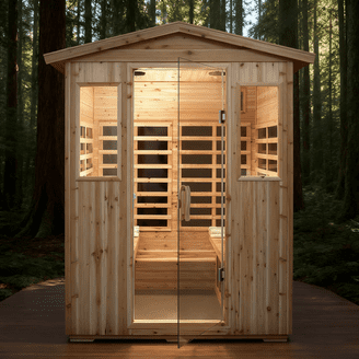 S-Shape Sauna Backrest Infrared Sauna Accessories, Natural Wood Finish Hemlock Sauna Chair Wide Back Releases Pressure Painting Non Toxic 26 X17