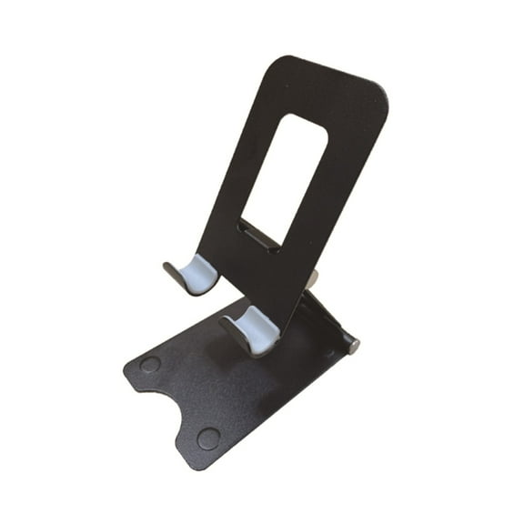 NIFFPD Cell Phone Holder for Desk Adjustable Compatible with iPhone Samsung Galaxy iPad Mobile Phone Holder Foldable Black