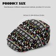 thumbnail image 4 of FUIALDOLG Lightweight Newsboy Hat for Golf Street, Christmas Reindeer Pattern Polyester Adjustable Beret Hat Vintage, 4 of 4