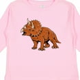 thumbnail image 4 of Inktastic Triceratops Roaring Boys or Girls Long Sleeve Toddler T-Shirt, 4 of 5
