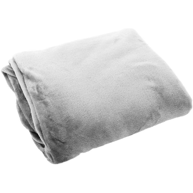 ORDDIART Couvertures en Fibre de Polyester Gris Anti-Boulochage pour Bureau 1Pcs