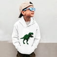 thumbnail image 2 of Byoo Toddler Boys Hoodie Sweatshirts Dinosaur Print Full Sleeve Pullover Hooded Tops Comfortable Cozy Sweatshirt, 2 of 6