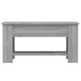 thumbnail image 2 of vidaXL Coffee Table Grey Sonoma 101x49x52 cm Engineered Wood, 2 of 5