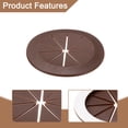 thumbnail image 3 of 4 Pack 2.76 Inch Cable Grommets, Self-Adhesive Desk Hole Cover, Deep Brown, 3 of 6