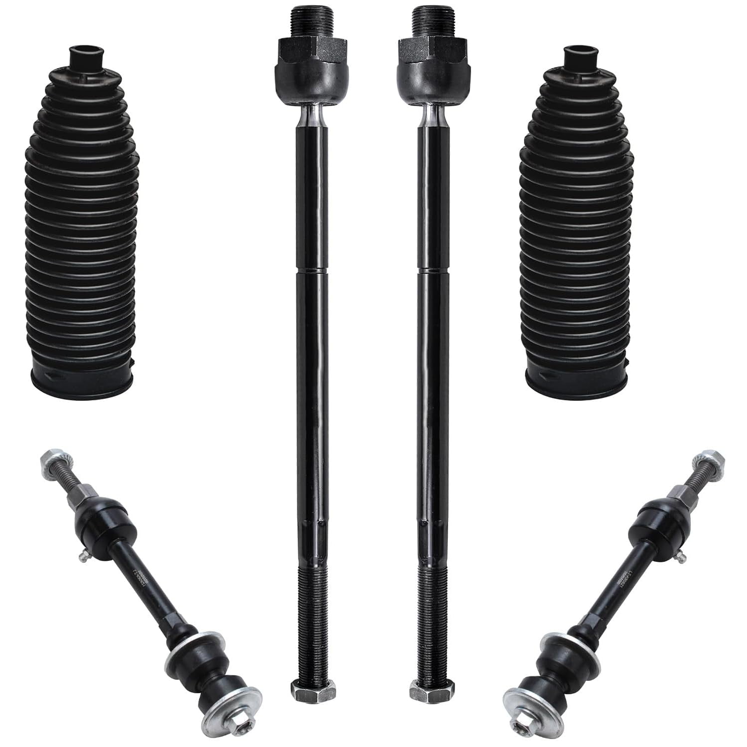 Detroit Axle - 2WD Front End 12pc Suspension Kit for Dodge Ram 1500, 2006 2007 2008, 2 Upper Control Arms 2 Lower Ball Joints 4 Inner & Outer Tie Rods 2 Boots 2 Sway Bars Replacement
