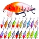 thumbnail image 1 of pstuiky Kit de señuelos de pesca, cucharillas, gusanos de plástico blando, señuelos para peces, kit de pesca para trucha y salmón, para agua dulce y salada., 1 of 9