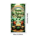 thumbnail image 3 of LUUFILx St Patricks Day Leprechaun Backdrop Rainbow Celebration Gold Coin Festival Banner Shamrock Party Supplies Photography Props Decoration Background, 3 of 8