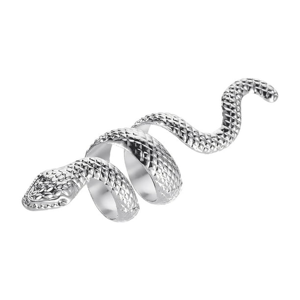 Younar Snake Ring - Metal Ring for Men Women, Reptile Serpent Ring