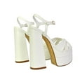 thumbnail image 2 of XY London Womens Anya Chunky Strappy High Block Heel High Heels, 2 of 4