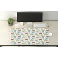 thumbnail image 2 of Cartoon Computer Mouse Pad, Sea Creatures with Seahorse Crabs Fish Aqua Drawing Style, Rectangle Non-Slip Rubber Mousepad X-Large, 35" x 15" Gaming Size, Teal Mustard Dark Coral, by Ambesonne, 2 of 2