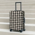 thumbnail image 6 of Hirioo Black Plaid Heart for Elasticity Suitcase Cover (No luggage Included) Durable Luggage Protector Fits 18-32 Inch Luggage-Large, 6 of 7