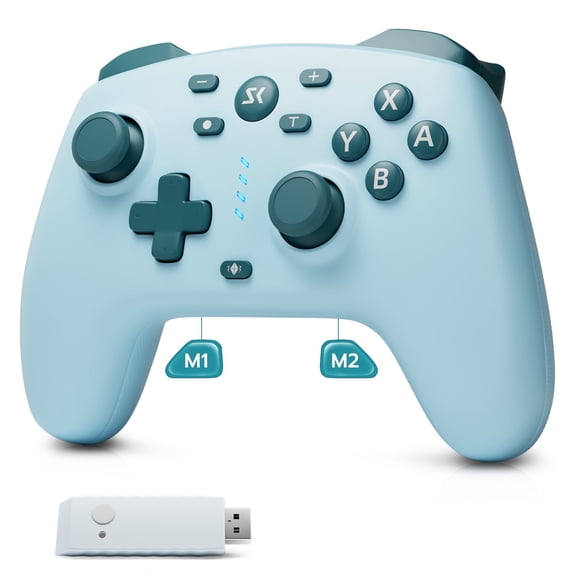 CHENGDAO Wireless Gaming Controller forSwitch/Switch 2, with 800mAh Battery, Hall Effect Joysticks & Triggers - Tiffany Blue