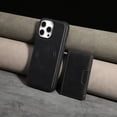 thumbnail image 5 of Allytechgroup Case for iPhone 12 Pro / 12 6.1" with Detachable Cards Holder, RFID Blocking 2 In 1 Wallet Case with Stand Support Wireless Charging Shockproof Magnetic Back Cover for Women Men, Black, 5 of 10