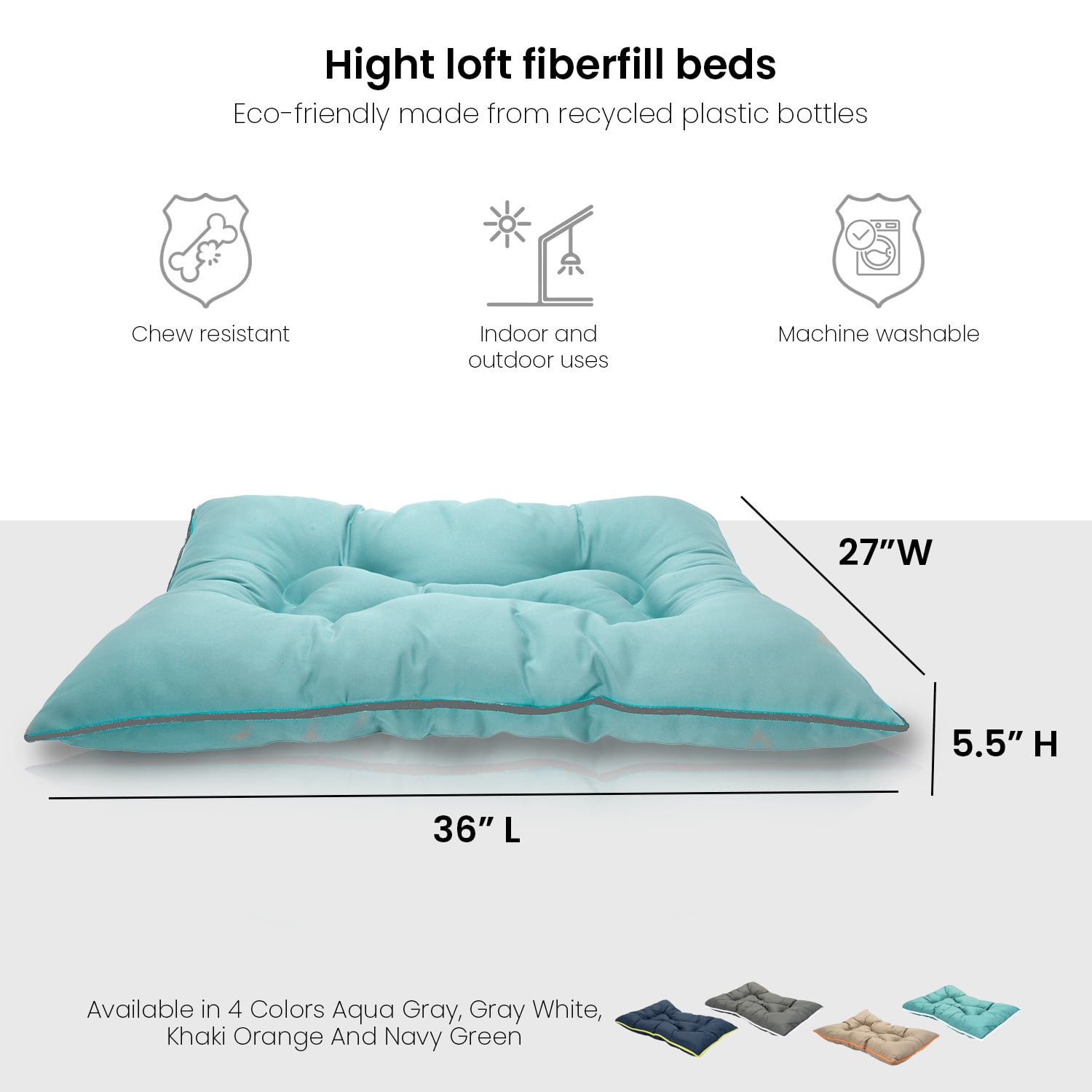 Precious Tails Co-Pilot Waterproof Dog Bed
