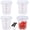 4Qt, variant on Round Food Storage Container with Lid, 2 Qt Translucent, Commercial 4 Pack of – NSF Listed, BPA-Free, Polypropylene, Non-Stick, Scale, with Labels & Measuring Cups