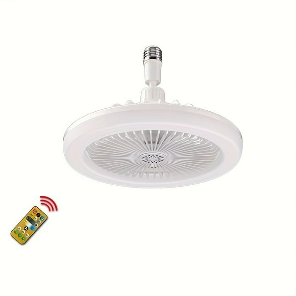 1pc Ceiling Fan With Lights Remote Control 18” Modern Bladeless Ceiling Fan 72W Low Profile Flush Mount Ceiling Fan Light Kits Smart LED Dimmable Enclosed For Bedroom Living Room