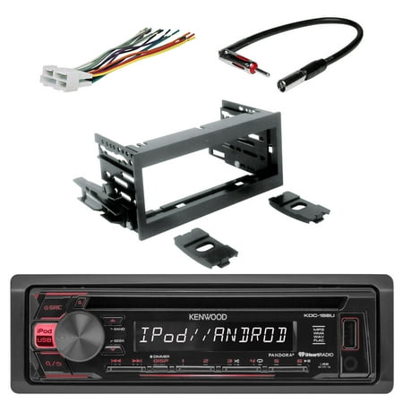 Kenwood In-Dash Single-DIN CD Player AUX Car Stereo ... scosche stereo adapter wiring harness 