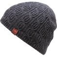 thumbnail image 3 of Dark Gray Soft Winter Cable Knit Beanie Short Skull Cap Ski Warm Hat, 3 of 5
