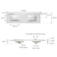 thumbnail image 5 of Camilla II Cultured Marble Vanity Top in White, 73-Inch, 5 of 20