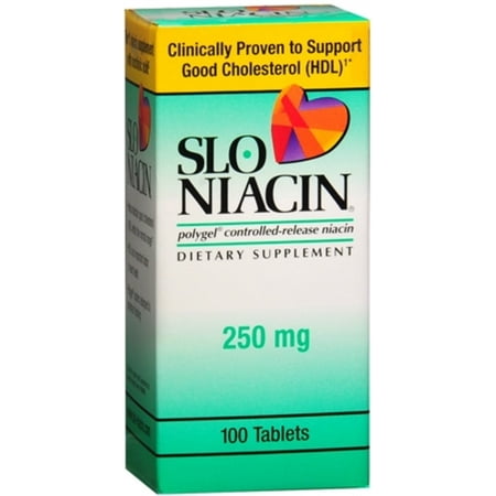 Slo Niacin 250  mg  Tablets  100 Tablets  Pack of 4 