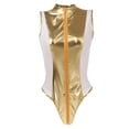 thumbnail image 2 of Mono de charol sin mangas de talla grande para mujer METRO Sunnimix Body de malla brillante para mujer, 2 of 8