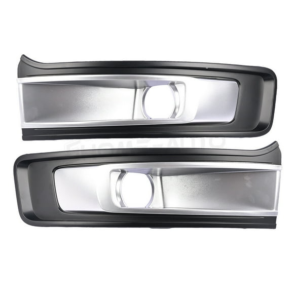 New Pair Fog Light Bezel Trim Silver Left & Right Side For Ford Flex 2013-2019
