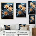 thumbnail image 4 of Designart "Dance Of Beautiful Rainy Lotus II" Lotus Canvas Prints, 4 of 7