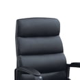 thumbnail image 2 of Chaise de Bureau avec Dossier Rembourré Capitonné Horizontalement, Noir, 2 of 2