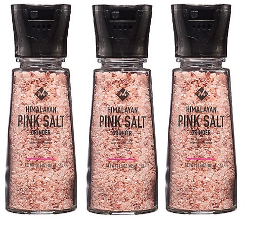 3 PACK | MM Himalayan Pink Salt Grinder (14.3 Oz.) - Walmart.com