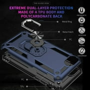 ULAK iPhone SE 3 2022 & iPhone 8 & iPhone 7 & iPhone SE 2 2020 Case for Boys Men, Heavy Duty Shockproof Sturdy Phone Case for iPhone 7/8/SE 2nd 3rd Generation 5G, Blue