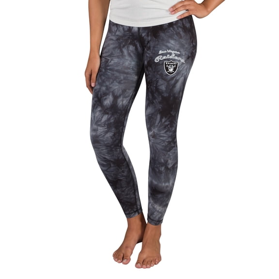 Women's Concepts Sport  Black Las Vegas Raiders Burst Tie Dye Leggings