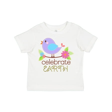 

Inktastic Celebrate Earth- Singing Bird Earth Day Gift Toddler Boy or Toddler Girl T-Shirt